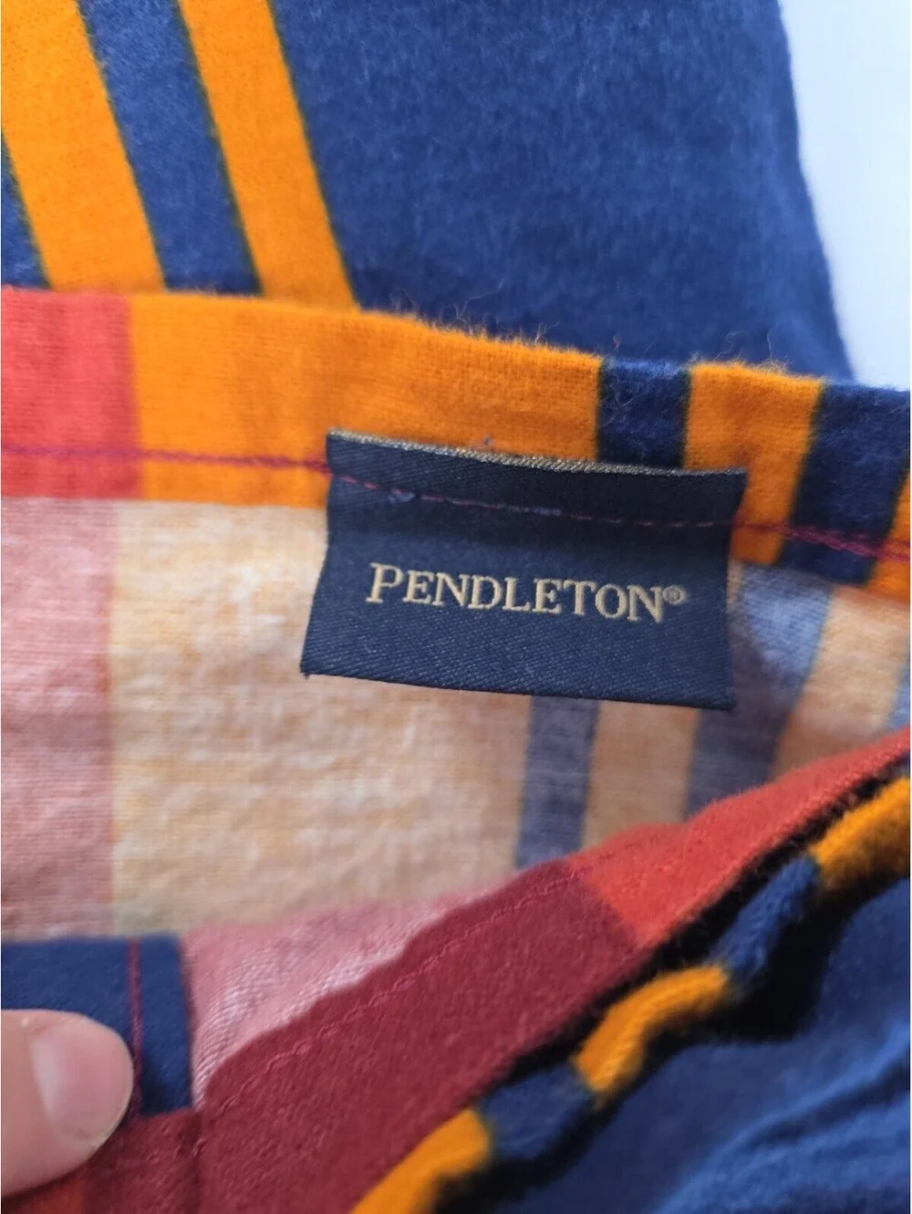 Pendleton Grand Canyon Flannel  Stripped Twin Sheet Set Pre-owned